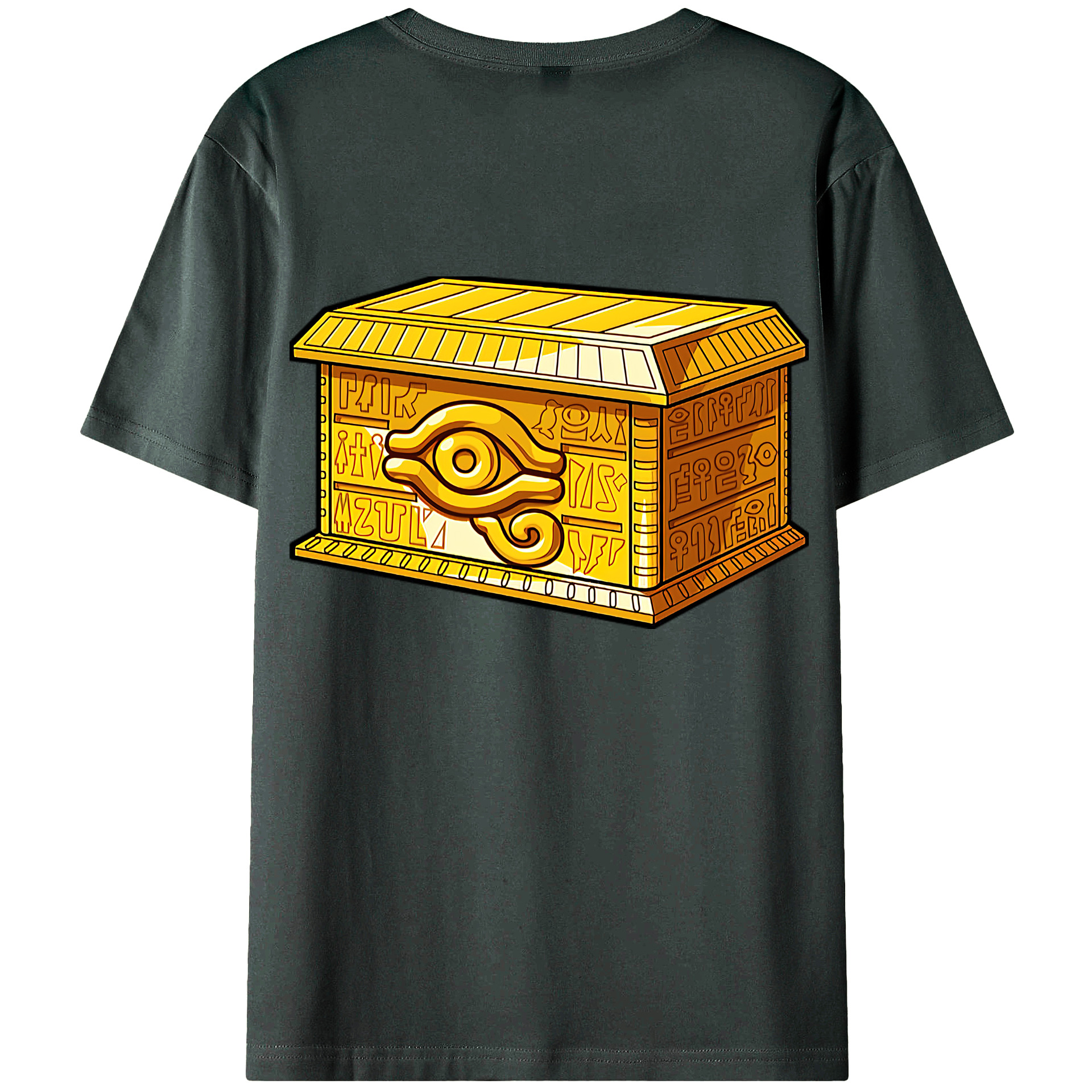 （画像用） 遊☆戯☆王 Yu-Gi-Oh! 綿100％ メンズ半袖Tシャツ（バックプリント） 通気性